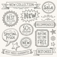 Banners Labels and Frames Sketched N2