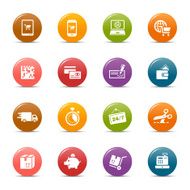 Colored dots - Shopping icons N2
