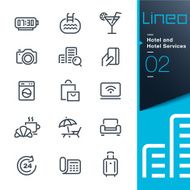 Lineo - Hotel and Services outline icons N2