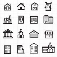 Building house icons