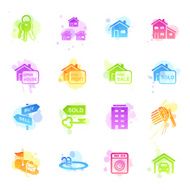 Stains Icons - Real Estate