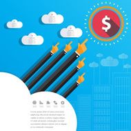Money Concept Design and Business background Vector dollar eur N17