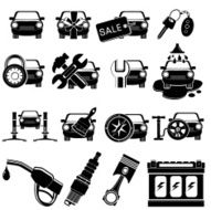 Car service icon set N4