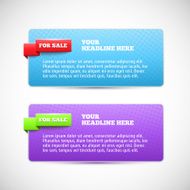 Modern horizontal web banner