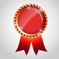 Vector red sign label template N4