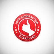 Satisfaction guaranteed label N3