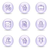 E-business web icons glossy pearl series