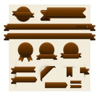 Leather Style Web Elements