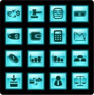 Money icons N25