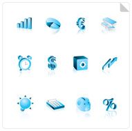 finance banking web icons