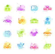 Stains Icons - Car Dealership