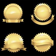 Glossy Gold Seals