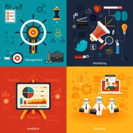 Icons for marketing management analytics N2