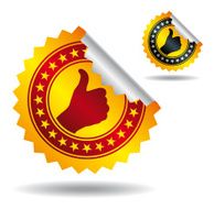 Stickers with quality mark