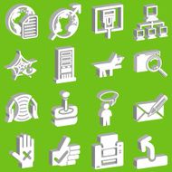 3d Web and Computing Icon set