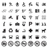 Public signs vector set N2