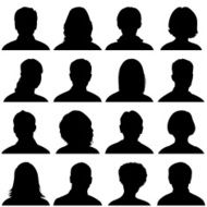 Head Silhouette Icons