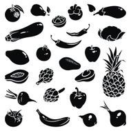 Fruits Vegetables Icons