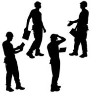 Vector silhouettes man N2