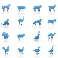 Farm Animals Icon Set