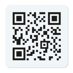 Vector qr code isolated on white
