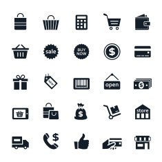 Shopping Icons N416
