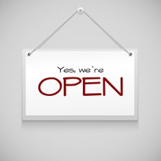 open hanging sign N3