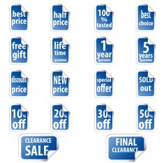 sale stickers set N4