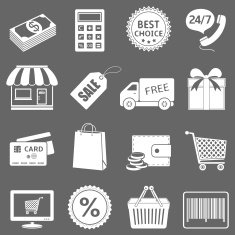 Shopping Icons N421