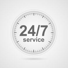24 hours customer service icon N3