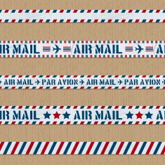 seamless air mail duct tape banners