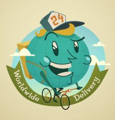 Worldwide delivery Shipping illustration N2