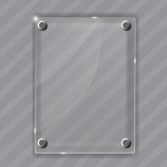 Glass frame on abstract metal background Vector illustration N8