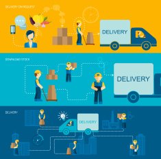 Delivery Man Banner