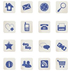 Set of sketched web icons N2