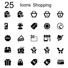 basic iconset shopping