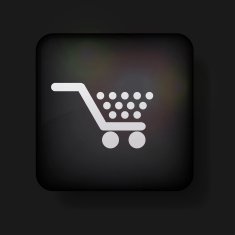 Vector shopping icon on black Eps10