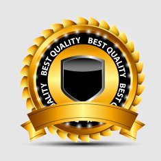 Vector gold sign label template N23