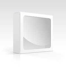 Vector Blank Box with Transparent Window N3
