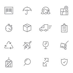 Icon Set Logistic N13