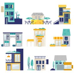 set of shopping center N2