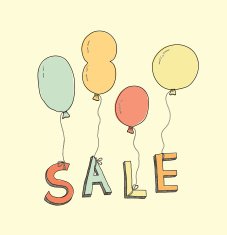 Hand drawn sale illustration N2