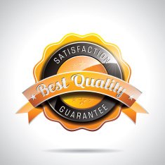 Vector Best Quality Labels Illustration with shiny styled design