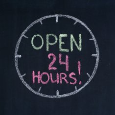 Open 24 hours!