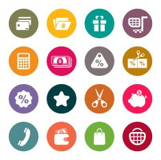 Shopping Icons N431