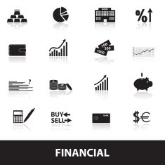 financial and money icons eps10 N2