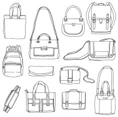 Hand Drawn Bags N2