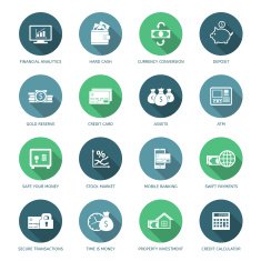Set of finance and money icons N5