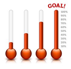 Goal meter Design Concept for Sales or Charity