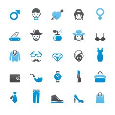 Men and Women icons set N2